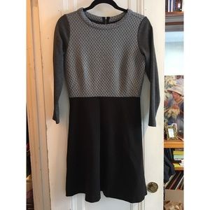 LOFT 3/4-Sleeve Skater Dress - 2